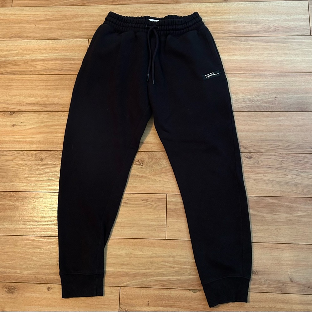 Topman Black Sweatpants with Logo